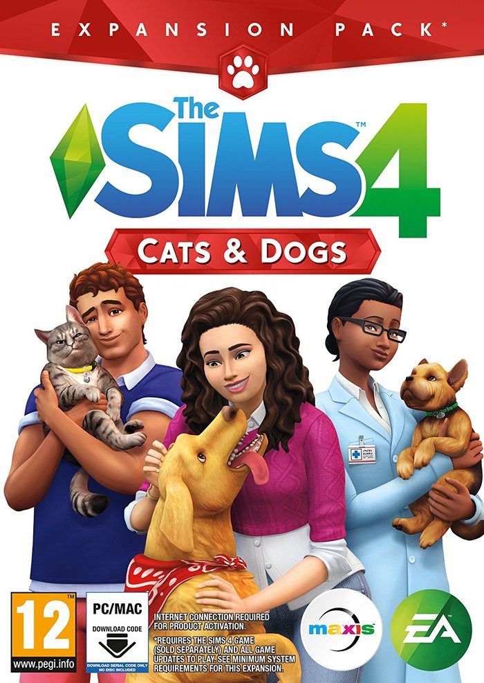 The Sims 4: Cats & Dogs boxart